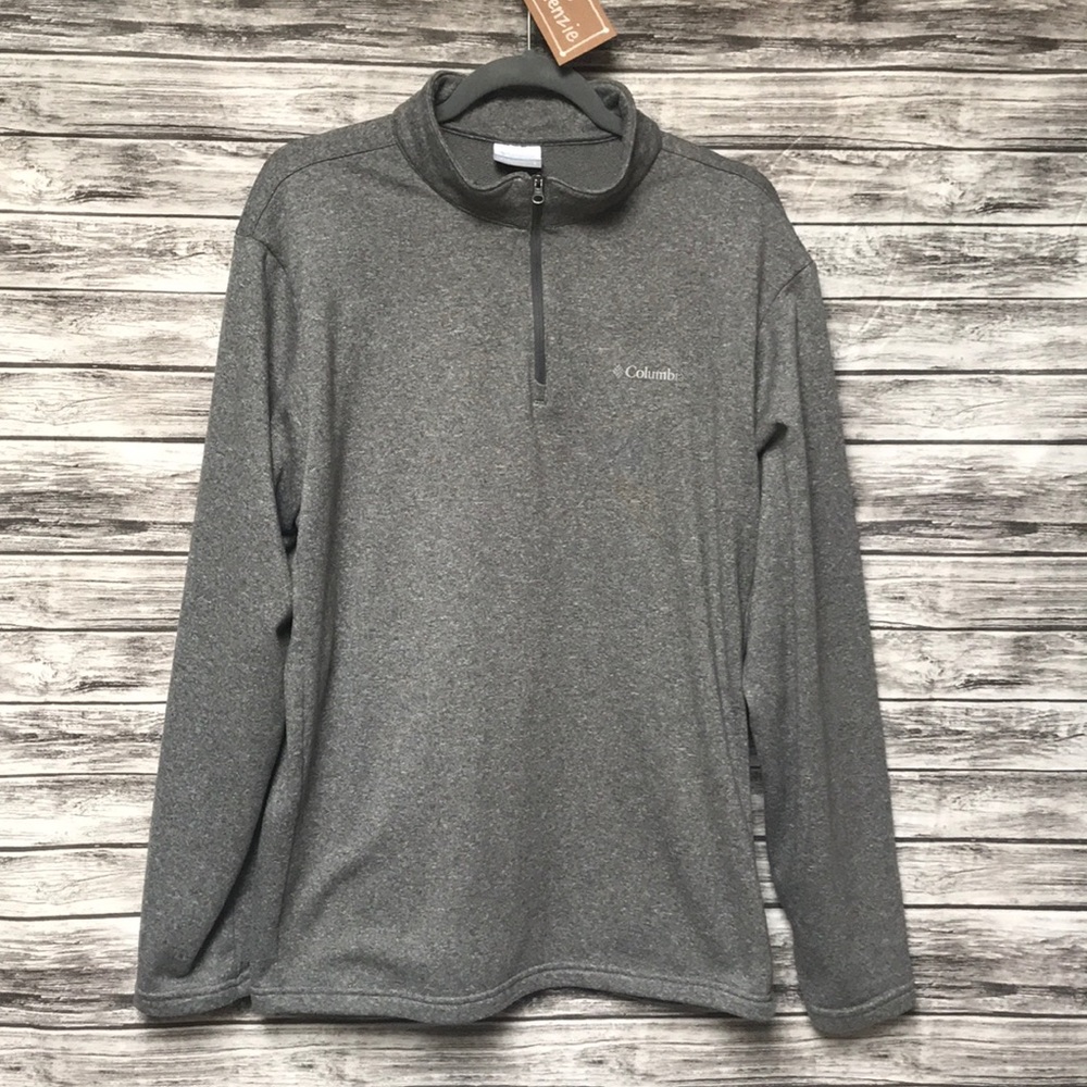Columbia Men’s Gray 1/4 zip sweatshirt in size L